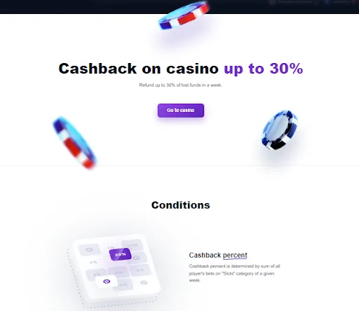 casino cashback 1win India