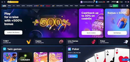 1win online casino India